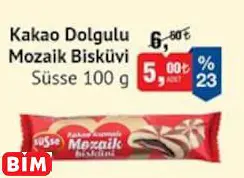 SÜSSE KAKAO DOLGULU MOZAİK BİSKÜVİ SÜSSE KAKAO DOLGULU MOZAİK BİSKÜVİ